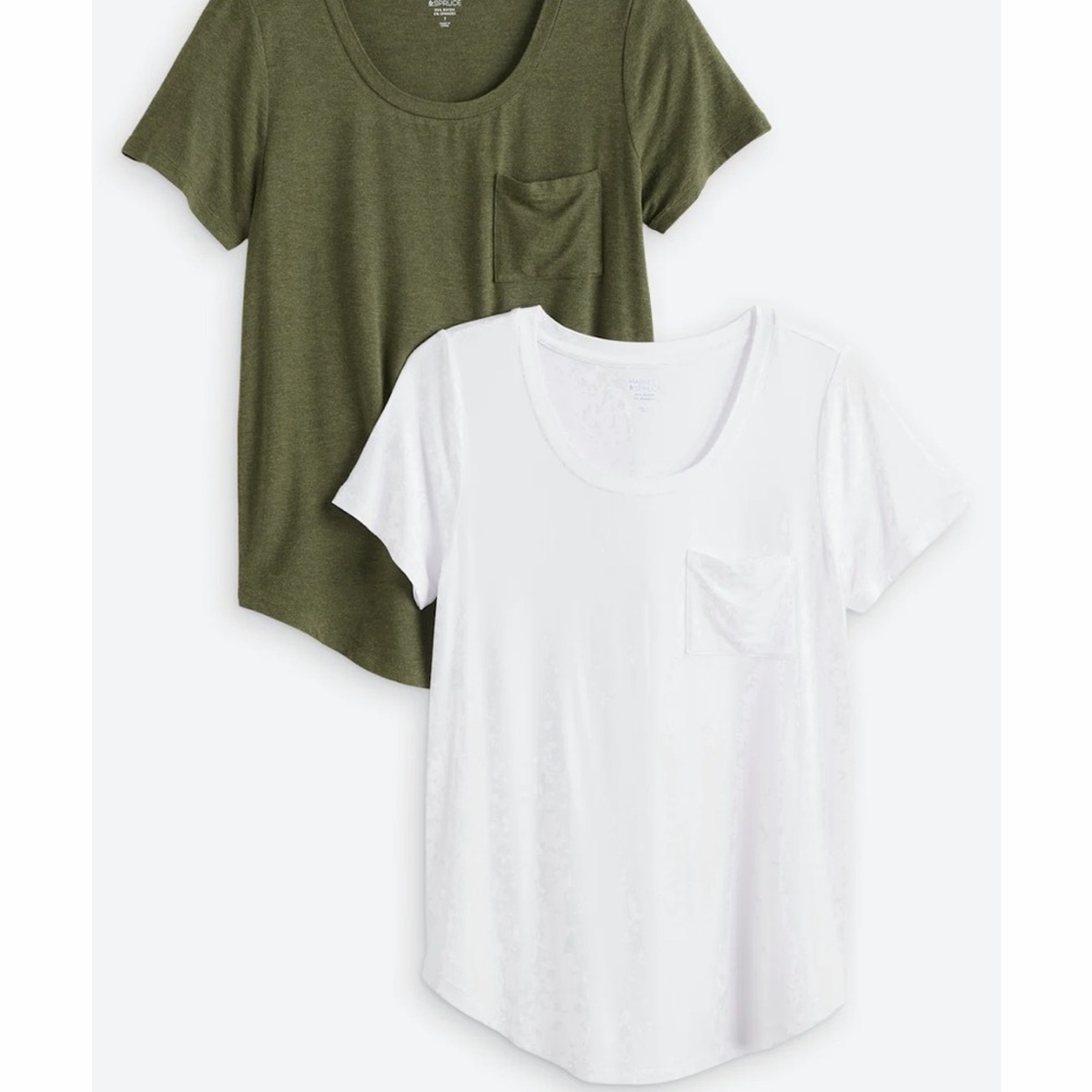 2 Pack Elaine Pocket Short Sleeve Tee
